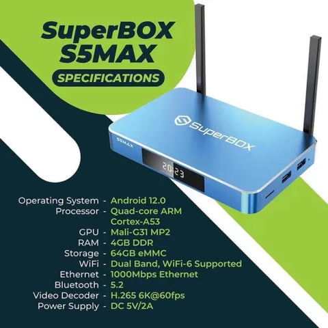 SUPERBOX S5 Max (BUY1GET1)